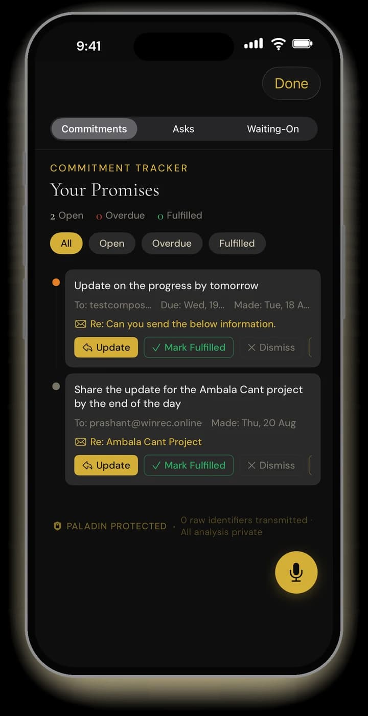Your promises on iPhone